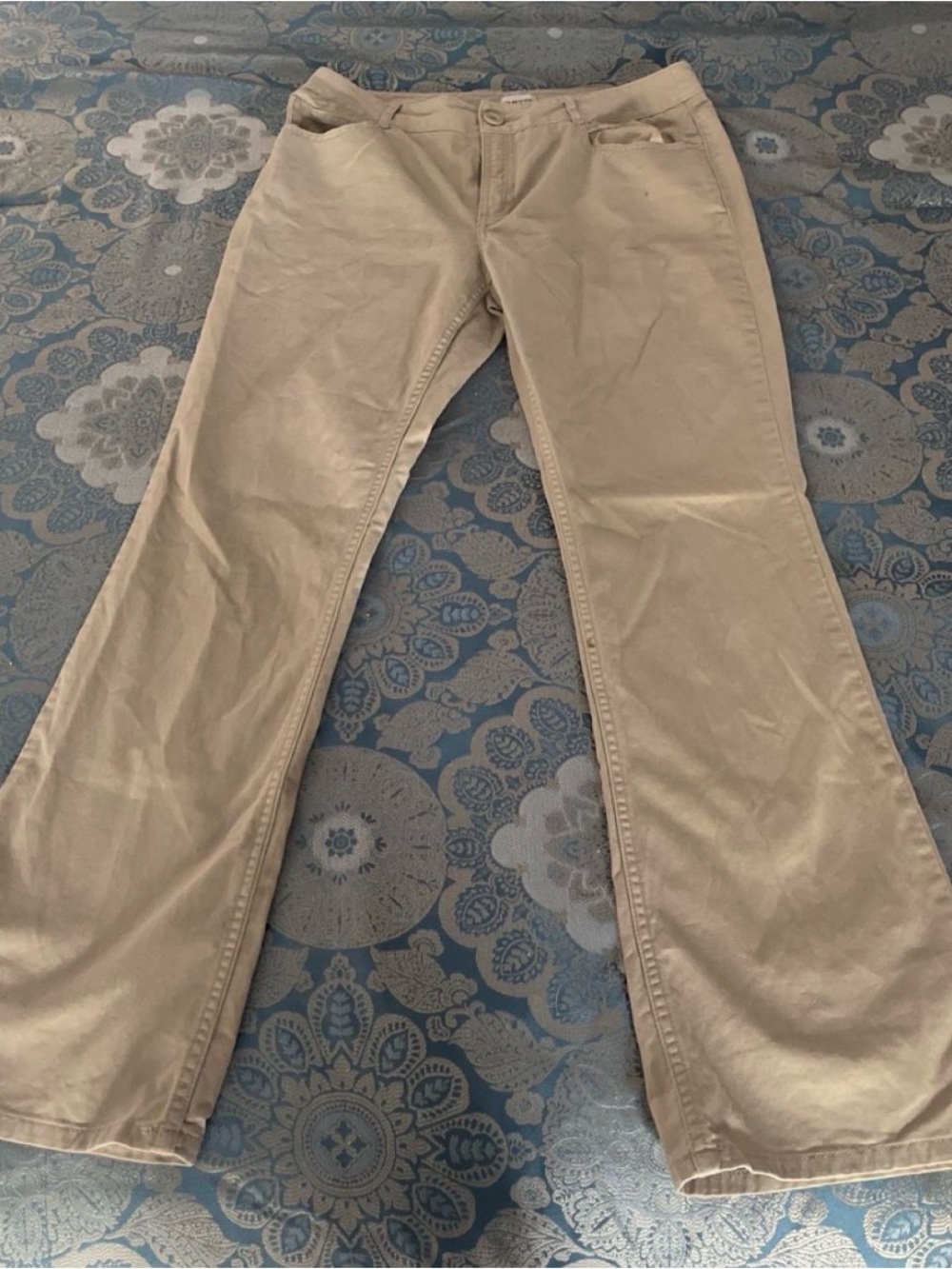 Chico's Khaki Flare Jeans